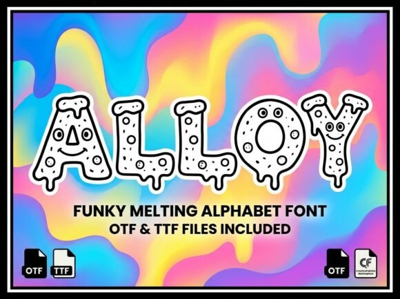 Alloy: The Psychedelic Typeface That Melts the Rules