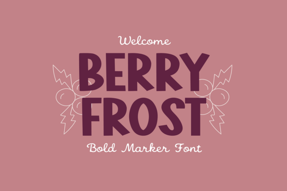 Berry Frost: A Hand-Lettered Font for Festive Designs