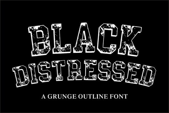 Black Distressed: The Bold Typeface for Authentic Character