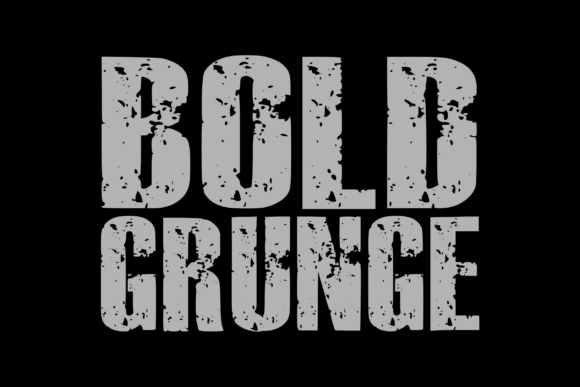 Bold Grunge: The Typeface with Unmistakable Texture
