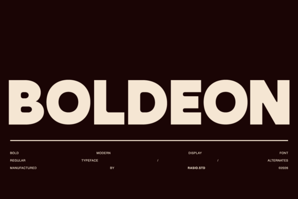 Boldeon: The Bold Typeface That Commands Attention