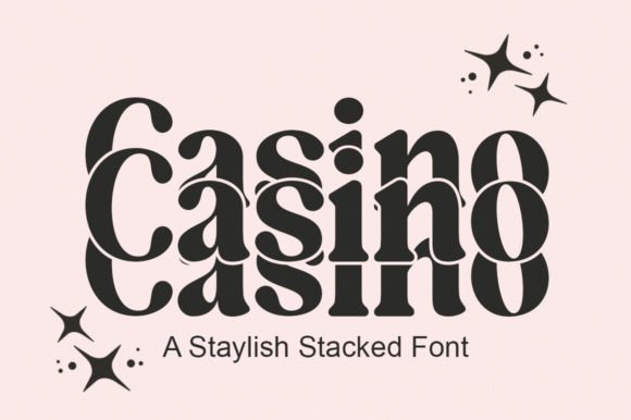 Casino: The Bold Stacked Font for Modern Branding