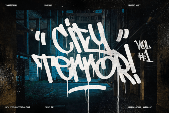 City Terror: A Graffiti Font with Street Authenticity