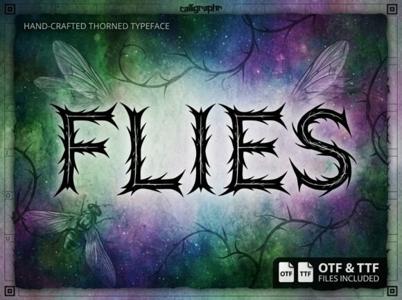 Flies: Capturing a Wild-and-Wicked Soul in Display Typography