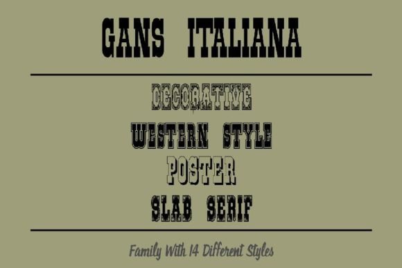 Gans Italiana: A Typeface with Timeless Character and Modern Versatility