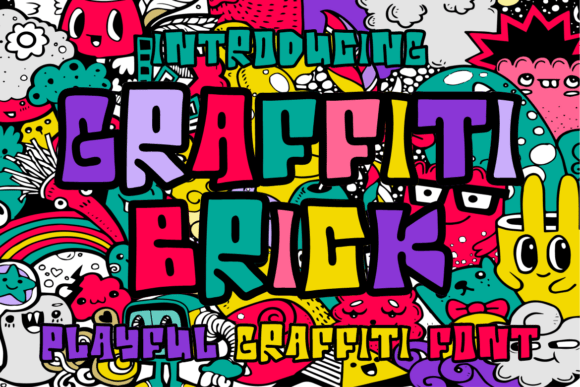 Graffiti Brick: Unleashing Urban Energy in Your Designs