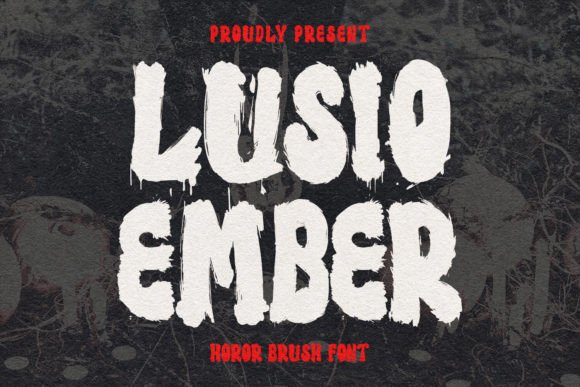 Lusio Ember: Igniting Your Designs with a Fiery Brush Typeface