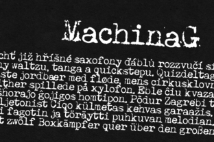 Machina G: The Typewriter Font with Modern Edge