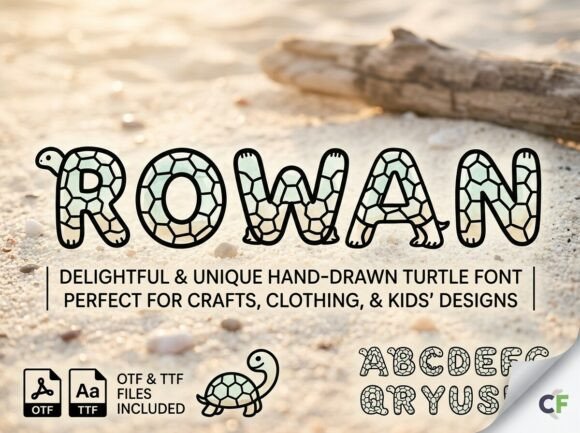 Rowan: The Hand-Drawn Font That Brings Coastal Charm to Your Brand
