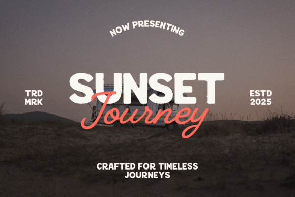 Sunset Journey Duo: A Font Pairing for Warmth and Adventure