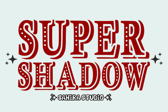 Super Shadow: A Retro Typeface That Brings Playful Character to Your Designs