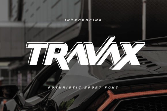 Travax: The Futuristic Sport Font Fueling Modern Design