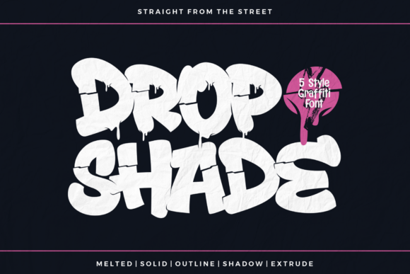 Urban Edge Meets Design: The Dropshade Regular Typeface